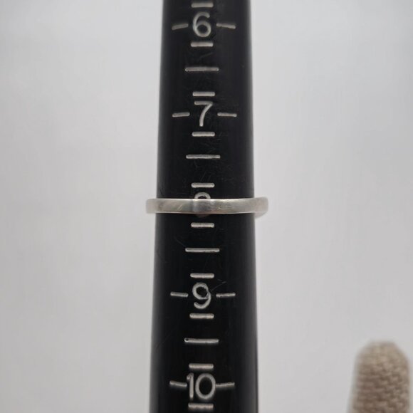 Size 8 Sterling Silver Pink Sapphire And Clear Topaz Ring A1870 - Picture 7 of 9